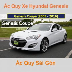 Bình ắc quy xe ô tô Hyundai Genesis Coupé (2009 - 2016)