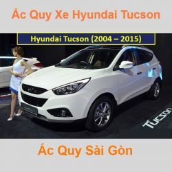 Bình ắc quy xe ô tô Hyundai Tucson (2004 - 2015)