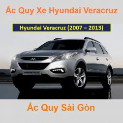 Bình ắc quy xe ô tô Hyundai Veracruz (2007 - 2013)