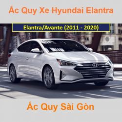 Bình ắc quy xe ô tô Hyundai Elantra (từ 2011)