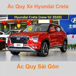 Bình ắc quy xe ô tô Hyundai Creta / ix25 (từ 2020)