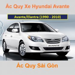Bình ắc quy xe ô tô Hyundai Avante (1990 - 2010)