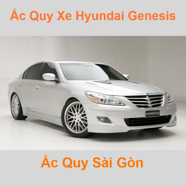 Bình ắc quy xe ô tô Hyundai Genesis BH / DH (2008 - 2016)