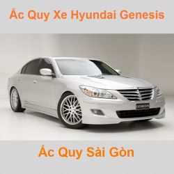 Bình ắc quy xe ô tô Hyundai Genesis BH / DH (2008 - 2016)