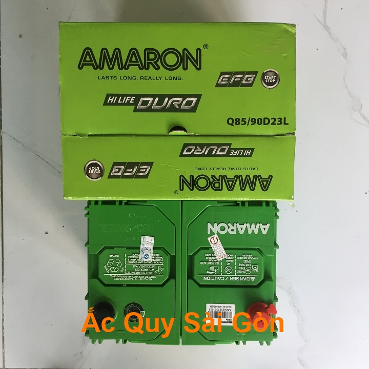 Ắc quy Amaron 12V 65Ah Q85/90D23L là sản phẩm của sự hợp tác giữa tập đoàn Amara Raja và tập đoàn Johnson Controls số 1 thế giới