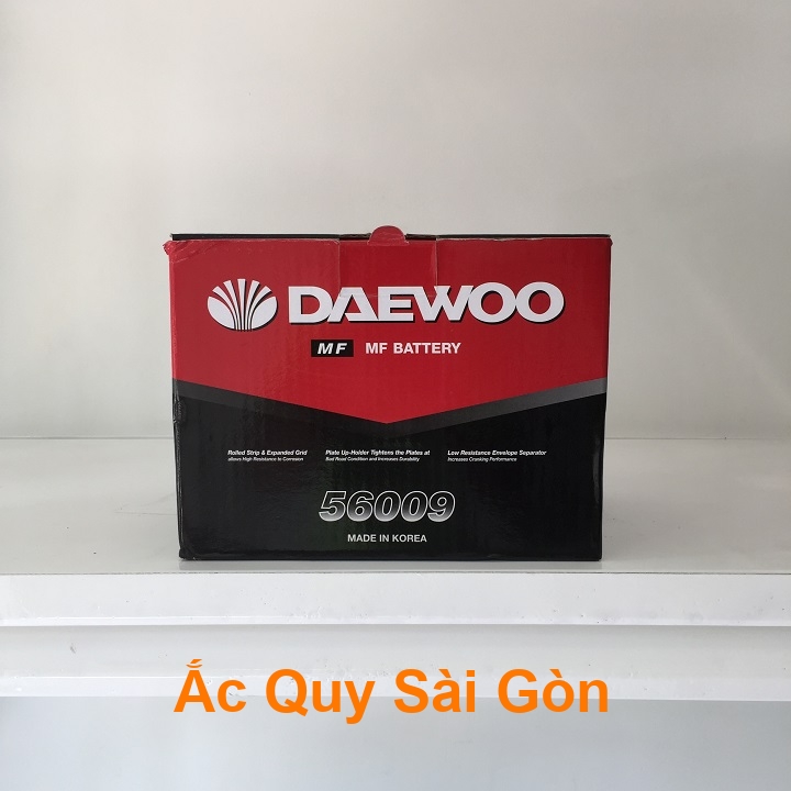 Binh acquy oto Daewoo 60Ah DIN60 kín khí (hay thường gọi là ắc quy khô) mang đến sự tiện lợi tối cao với tính năng chống tràn phi thường