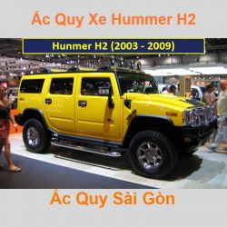 Bình ắc quy xe ô tô Hummer H2 (2003 - 2009)