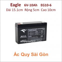 Ắc quy công nghiệp Eagle 6V-10Ah EG10-6