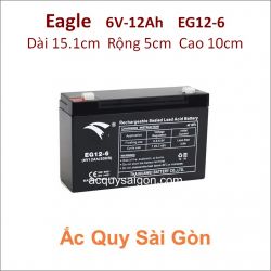 Ắc quy công nghiệp Eagle 6V-12Ah EG12-6