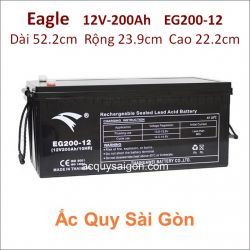 Ắc quy công nghiệp Eagle-12V/200Ah EG200-12