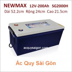 Ắc quy công nghiệp Newmax-12V/200Ah SG2000H