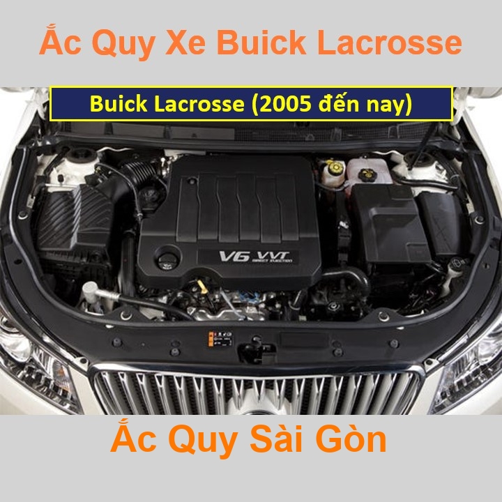ắc quy cho xe Buick LaCrosse (2005 đến nay) có công suất tầm 71Ah, 74Ah, 75Ah (cọc chìm – nghịch) với các mã bình ắc quy phổ biến như Din71, Din74, 