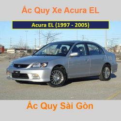 Bình ắc quy xe ô tô Acura Sedan EL (1997 - 2005)