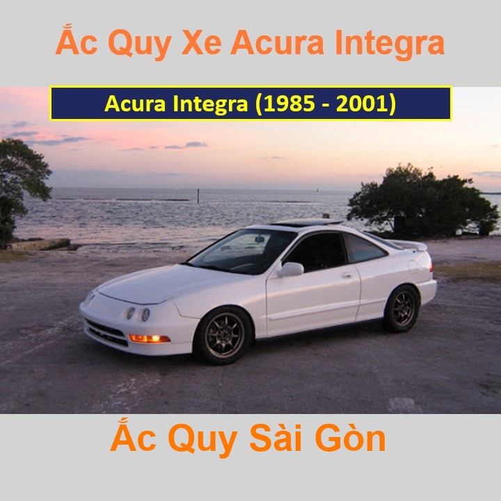 ắc quy cho xe Acura Integra (1985 - 2001) có công suất tầm 70Ah, 75Ah (cọc nổi – cọc nghịch) với các mã bình ắc quy phổ biến như 80D26L, 85D26L, 90D26