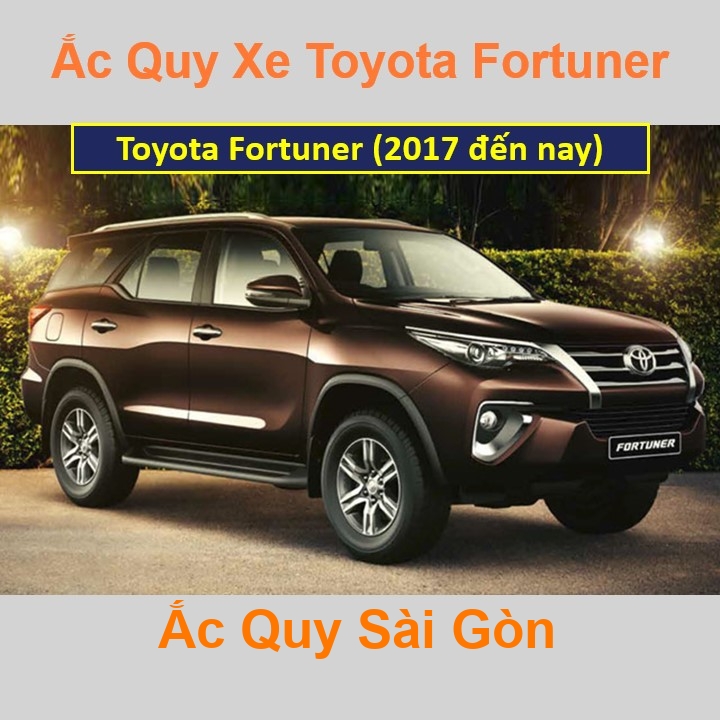 Bình ắc quy xe ô tô Toyota Fortuner (2017 đến nay)