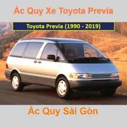 Bình ắc quy xe ô tô Toyota Previa (1990 - 2019)