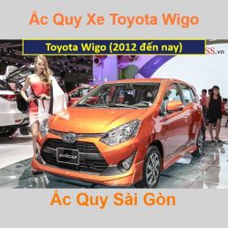 Bình ắc quy xe ô tô Toyota Wigo (2012 đến nay)