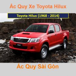 Bình ắc quy xe ô tô Toyota Hilux (1968 - 2014)