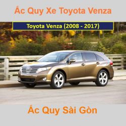Bình ắc quy xe ô tô Toyota Venza (2008 - 2017)
