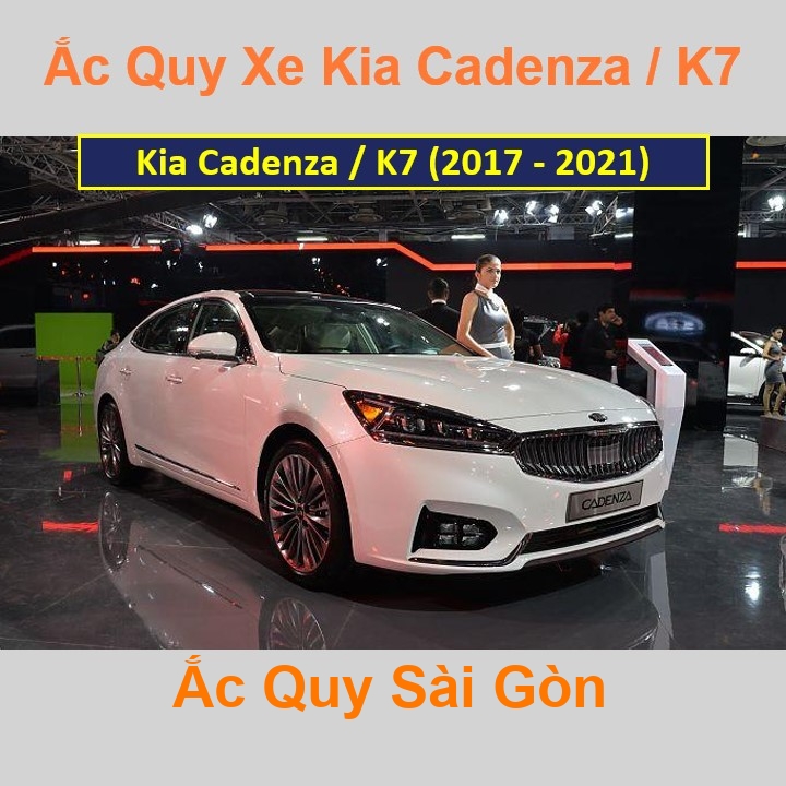 ắc quy cho xe Kia Cadenza / K7 (2017 - 2021) có công suất tầm 71Ah, 74Ah (cọc chìm – cọc nghịch) với các mã bình ắc quy như Din71, Din74, Din75