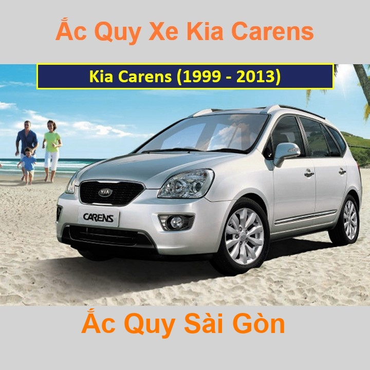 Bình ắc quy xe ô tô Kia Carens (1999 - 2013)