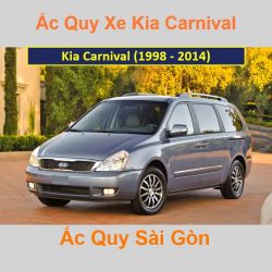Bình ắc quy xe ô tô Kia Carnival (1998 - 2014)