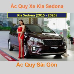 Bình ắc quy xe ô tô Kia Sedona (2015 - 2020)
