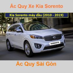 Bình ắc quy xe ô tô Kia Sorento máy dầu (2010 - 2019)