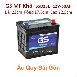 Ắc quy GS MF (Khô) 12V 60Ah 55D23L Platinum