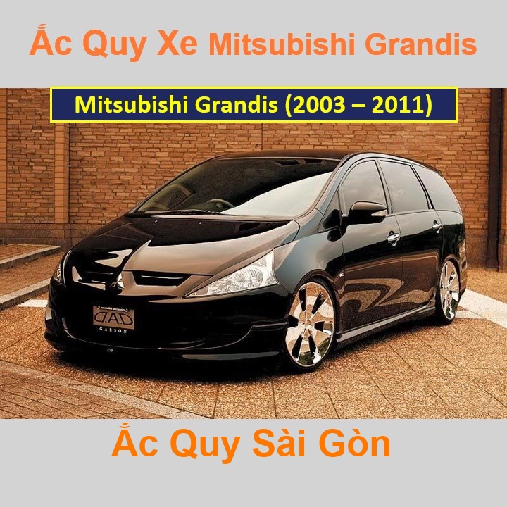 ắc quy cho xe Mitsubishi Grandis (2003 – 2011) có công suất tầm 70Ah, 75Ah (cọc nổi – cọc nghịch) với các mã bình ắc quy như 80D26L, 85D26L, 90D26L,