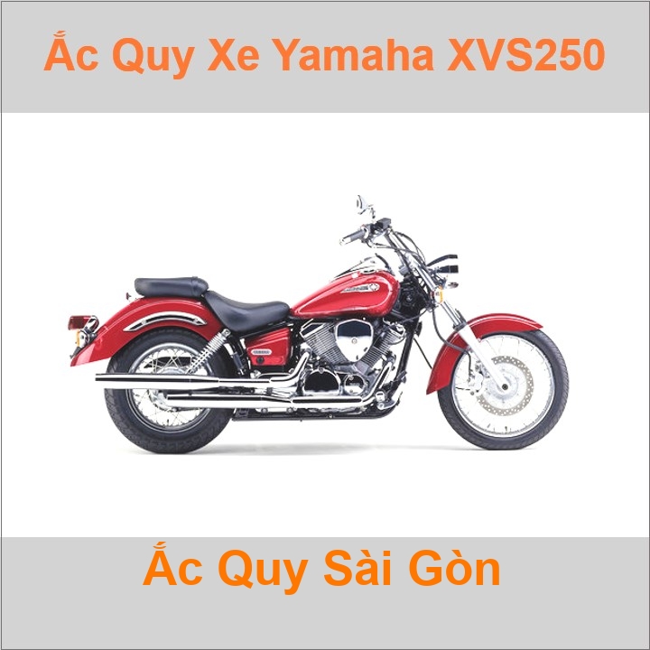Ắc quy xe mô tô Yamaha XVS 250