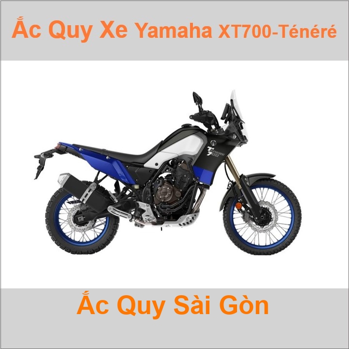 Bình ắc quy cho xe moto Yamaha XT 700 Tenere 689cc có công suất tầm 8.6Ah (10h) với các mã bình ắc quy phổ biến như TTZ10S