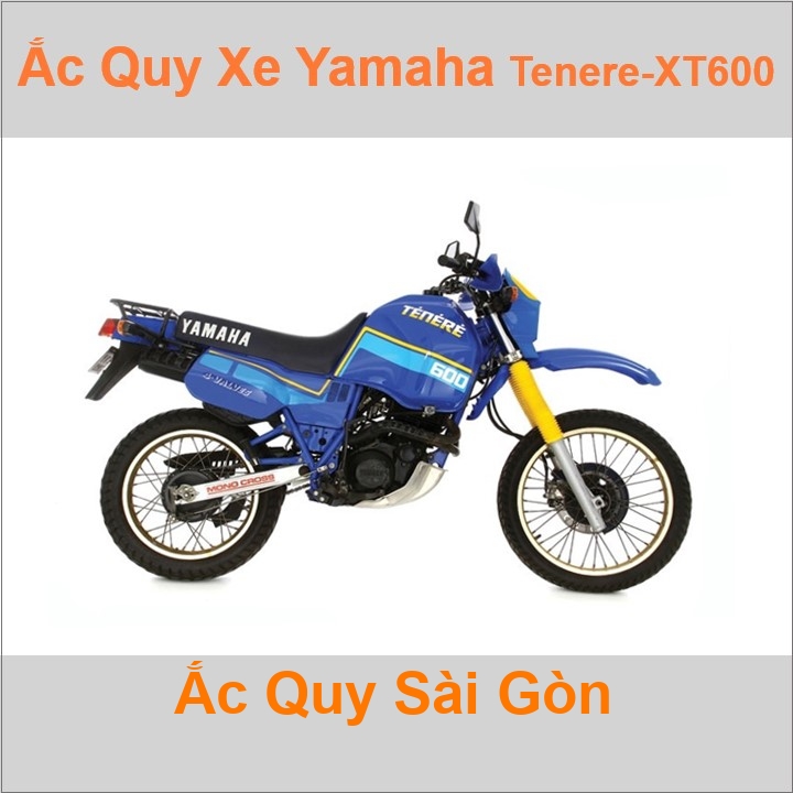Bình ắc quy cho xe moto Yamaha XT 600 Tenere 595cc có công suất tầm 8.6Ah (10h) với các mã bình ắc quy phổ biến như TTZ10S