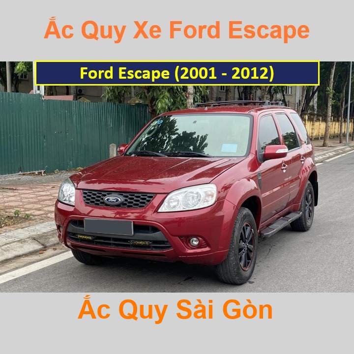 Bình ắc quy xe ô tô Ford Escape (2001 - 2012)