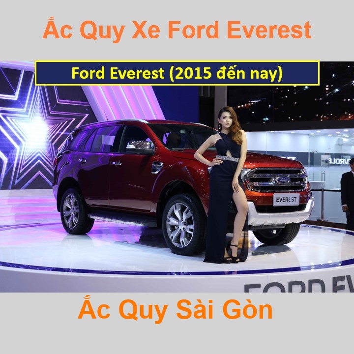 Bình ắc quy xe ô tô Ford Everest (2015 đến nay)