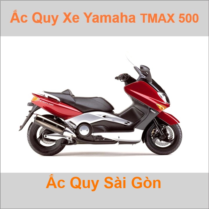 Bình ắc quy cho xe moto Yamaha TMAX 500 499cc có công suất tầm 8.6Ah (10h) với các mã bình ắc quy phổ biến như TTZ10S