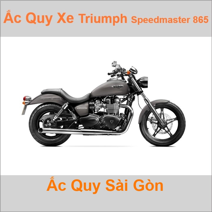 Bình ắc quy cho xe moto Triumph Speedmaster 865cc / 790cc có công suất tầm 10Ah, 12ah với các mã bình ắc quy phổ biến như YTX12-BS