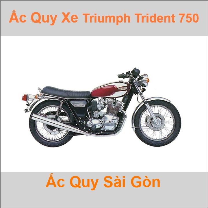 Ắc quy xe mô tô Triumph Trident 750