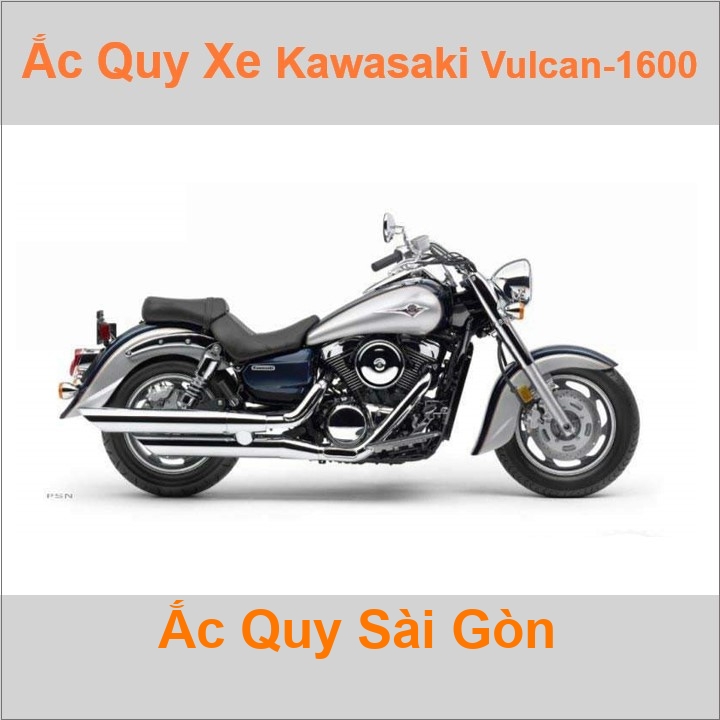 Ắc quy xe mô tô Kawasaki Vulcan-1600 ('02 - '08)