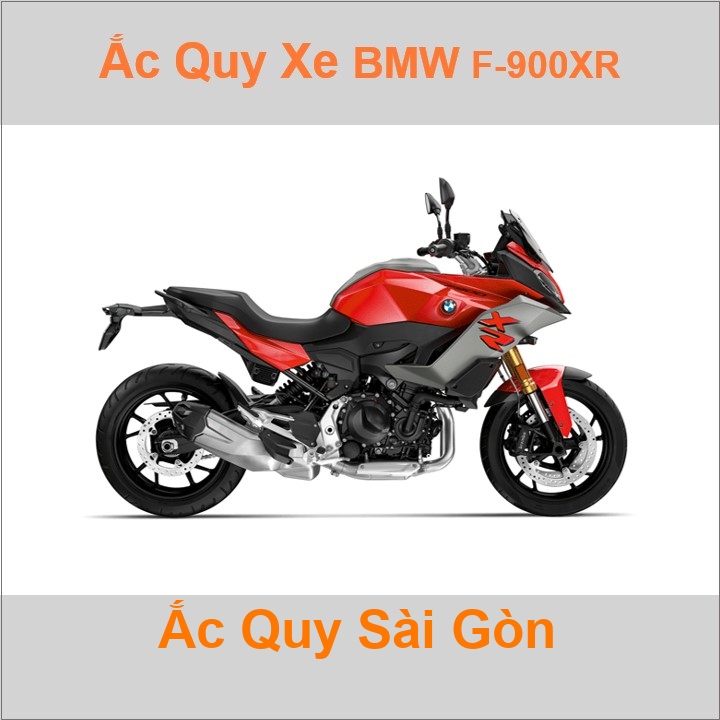 Bình acquy moto cho xe pkl BMW F-900XR 895cc có công suất tầm 10Ah, 12Ah (10h) với các mã bình ắc quy phổ biến như YTX12-BS 