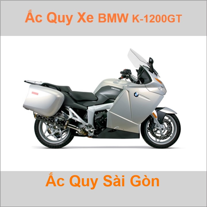 Bình acquy moto cho xe pkl BMW K-1200GT 1157cc có công suất tầm 17.7Ah (10h) Có thể thay bằng mã YTX20L-BS 12V-18Ah 