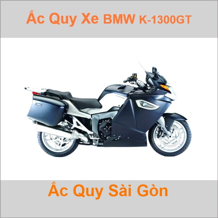 Bình acquy moto cho xe pkl BMW K-1300GT 1360cc có công suất tầm 17.7Ah (10h) Có thể thay bằng mã YTX20L-BS 12V-18Ah 