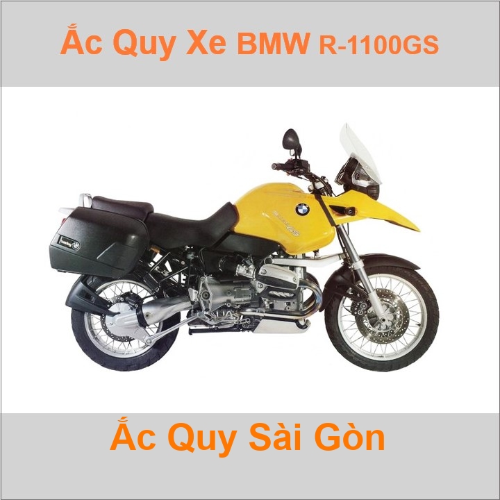 Bình acquy moto cho xe pkl BMW R-1100GS 1085cc có công suất tầm 17.7Ah (10h) Có thể thay bằng mã YTX20L-BS 12V-18Ah 