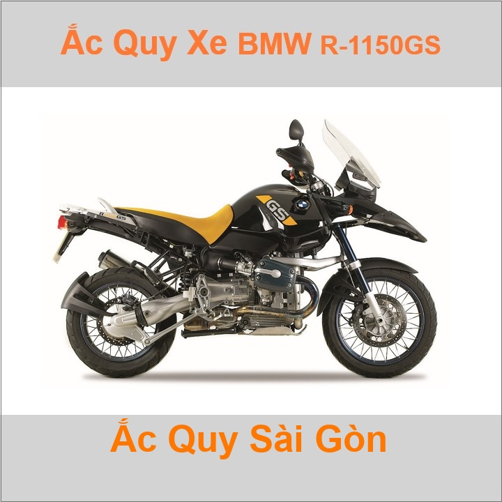 Bình acquy moto cho xe pkl BMW R-1150GS 1130cc có công suất tầm 17.7Ah (10h) Có thể thay bằng mã YTX20L-BS 12V-18Ah 