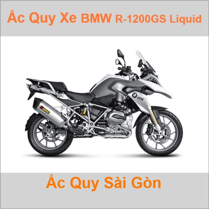 Bình acquy moto cho xe pkl BMW R-1200GS (2014 - 2018) 1170cc có công suất tầm 11,2Ah (10h) với mã bình TTZ14S, YTZ12S Có thể thay bằng mã 12Ah YTX14-B