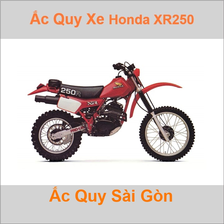 Ắc quy xe mô tô Honda XR 250R (1981 - 2004)