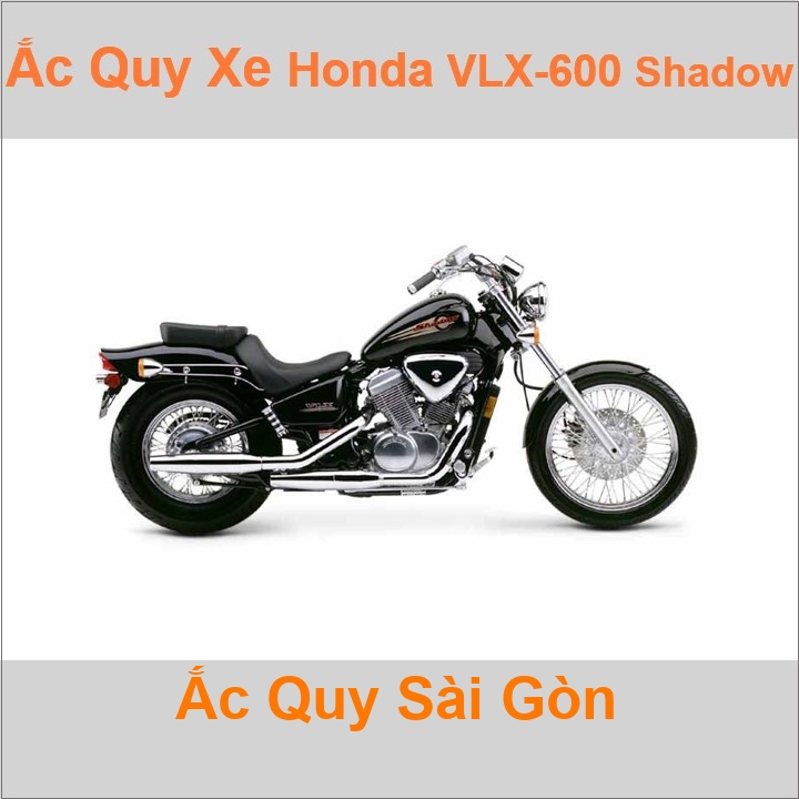 Bình acquy moto cho xe pkl Honda VT 600 Shadow VLX / NV600 Steed công suất 8ah, 9Ah (10h) mã YTX9-BS nâng cấp bằng bình 12V 11.2Ah mã TTZ14S, YTZ12S