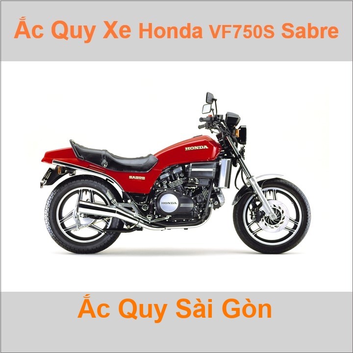 Bình acquy moto cho xe pkl Honda VF 750F / Sabre V45 / VF 700S / Sabre 700 748cc / 699cc có công suất tầm 14Ah (10h) với các mã bình ắc quy như YB14L-BS Bình ắc quy xe mô tô phân khối lớn Honda VF750F VF700S có kích thước khoảng Dài 13cm * Rộng 8.8cm * Cao 16.3cm chất lượng tốt nhất giá rẻ