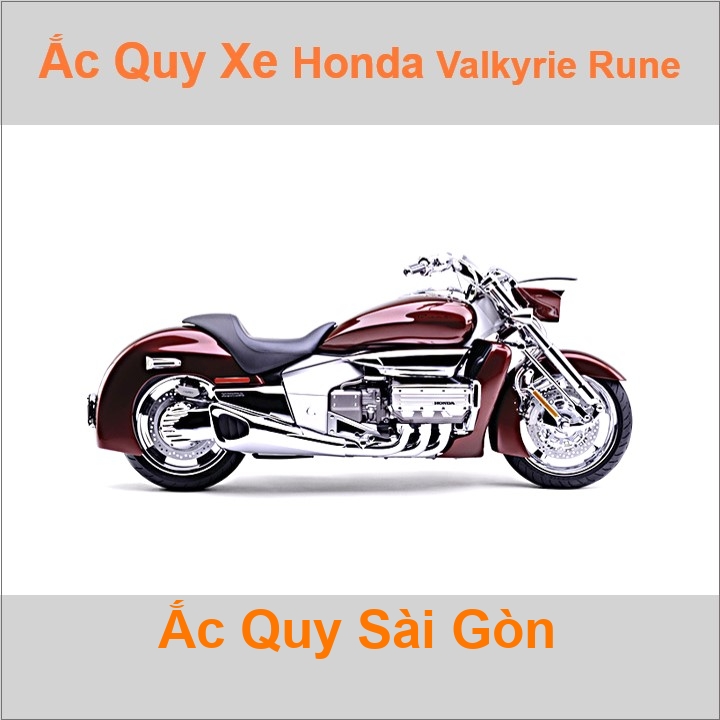 Bình acquy moto cho xe pkl Honda Valkyrie Rune NRX1800 1832cc có công suất tầm 18Ah (10h) với các mã bình ắc quy YTX20L-BS Bình ắc quy xe mô tô phân khối lớn Honda Valkyrie có kích thước Dài 17.5cm * Rộng 8.7cm * Cao 15.5cm chất lượng tốt với giá rẻ, cạnh tranh nhất.