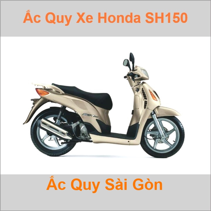 Bình acquy moto cho xe tay ga Honda SH 150 / SH 125 có công suất tầm 7Ah (10h) với các mã bình ắc quy phổ biến như YTX7L-BS Bình ắc quy xe mô tô phân khối lớn scooter Honda SH150 / SH125 có kích thước Dài 11.3cm * Rộng 7cm * Cao 13cm chất lượng tốt với giá rẻ, cạnh tranh nhất.